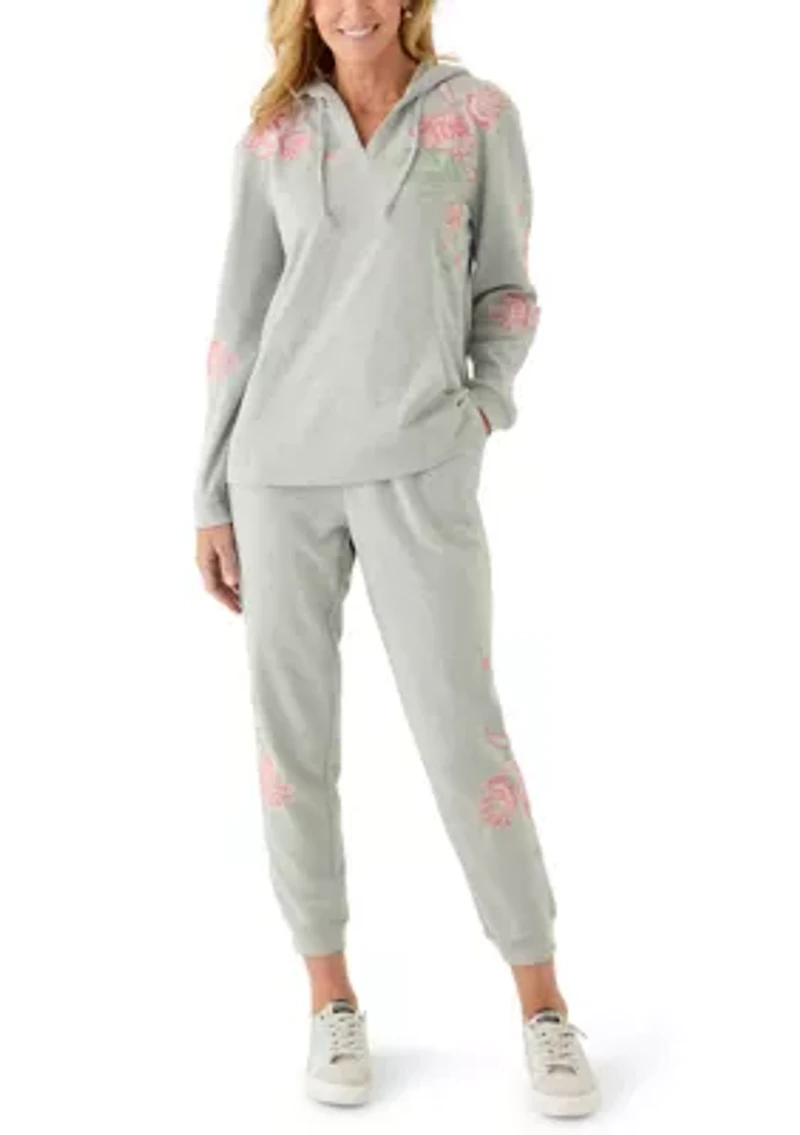 Women's Long Sleeve Embellished Sweatshirt Hoodie