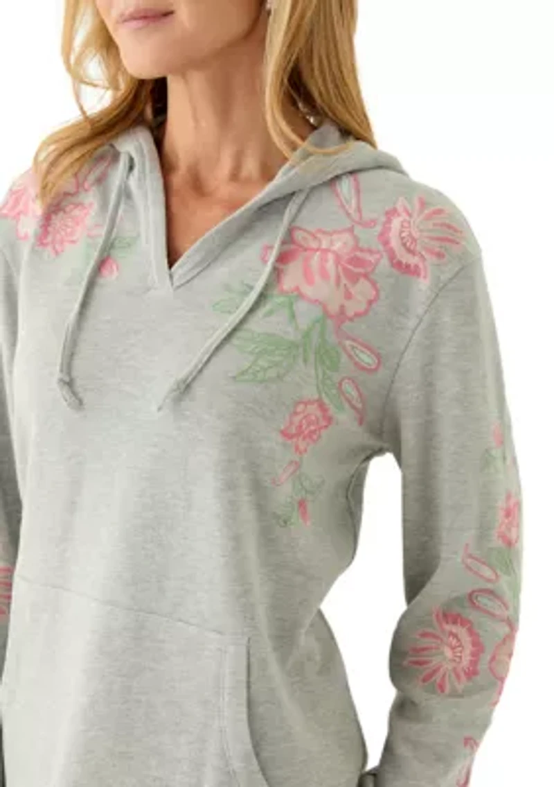 Women's Long Sleeve Embellished Sweatshirt Hoodie