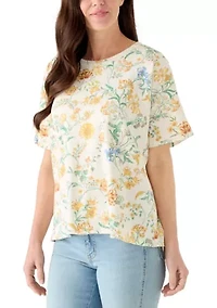 Women's Short Sleeve Printed Top