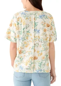 Women's Short Sleeve Printed Top