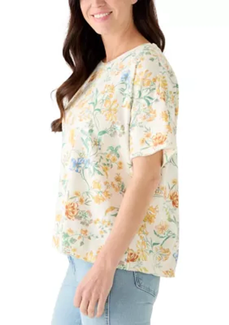 Women's Short Sleeve Printed Top