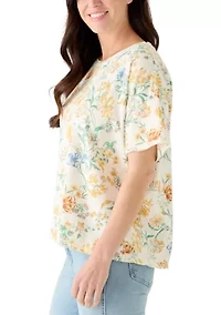 Women's Short Sleeve Printed Top