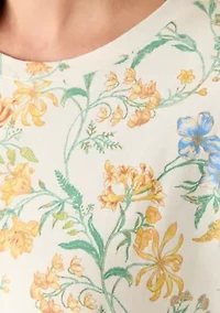 Women's Short Sleeve Printed Top