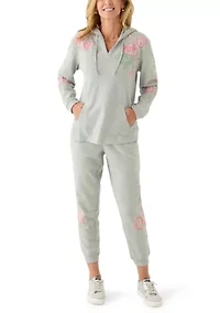 Women's Embellished Heathered Joggers