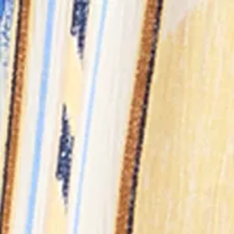 Women's Short Sleeve V-Neck Flutter Printed Top