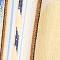 Women's Short Sleeve V-Neck Flutter Printed Top