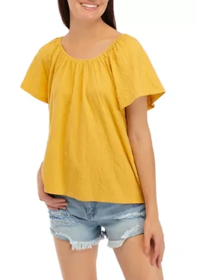 Petite Short Sleeve Swing Top
