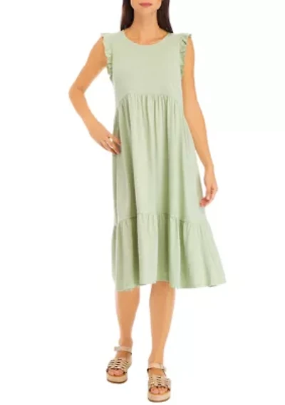 Petite Tiered Midi Dress