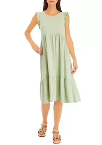 Petite Tiered Midi Dress