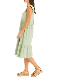 Petite Tiered Midi Dress