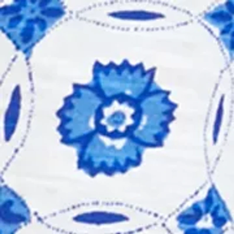 Plus Printed Split Neck T-Shirt