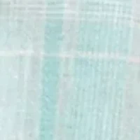 Side Tie Plaid Camp Shirt