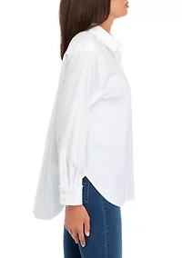 Women's Long Sleeve Button Up Tunic