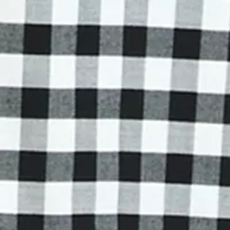 Women's Dolman Split Neck Yarn Dyed Checkered Top