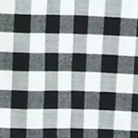 Women's Dolman Split Neck Yarn Dyed Checkered Top