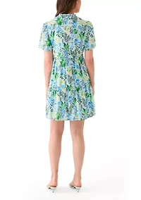 Women's Printed Peasant Dress
