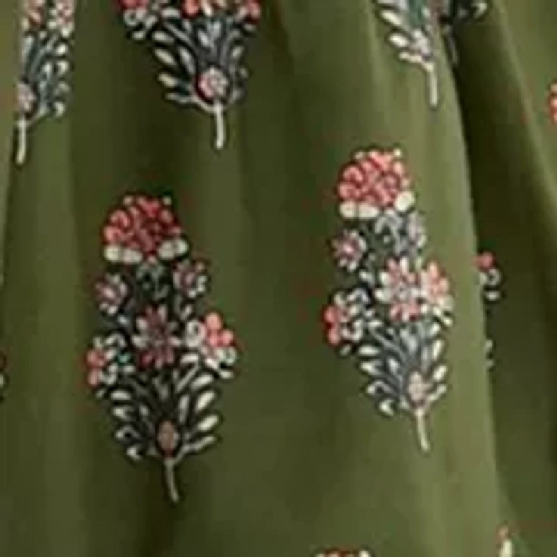 Women's Floral Printed Peasant Dress