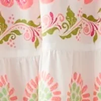 Women's Floral Printed Peasant Dress
