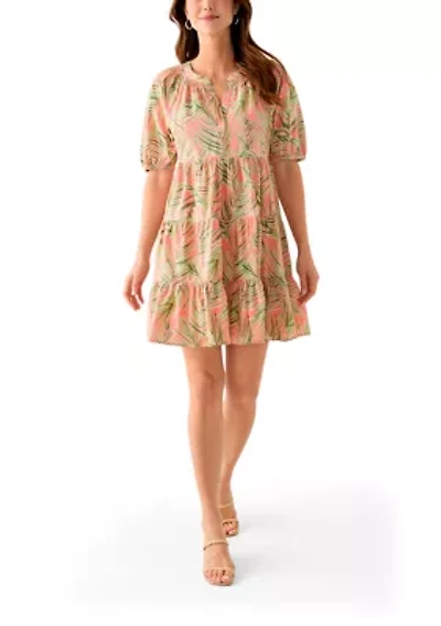 Women's Printed Peasant Dress