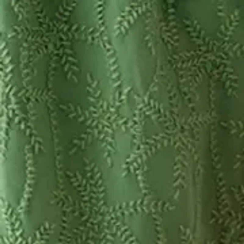 Women's 3/4 Sleeve Belted Embroidered Dress