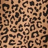 Women's Long Sleeve Pintuck Henley Print Blouse