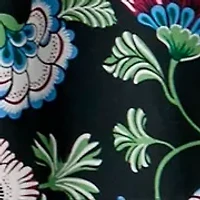 Plus Pleated Printed Midi Skirt