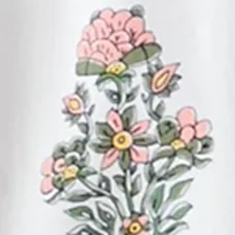 Women's Button Front Peasant Blouse