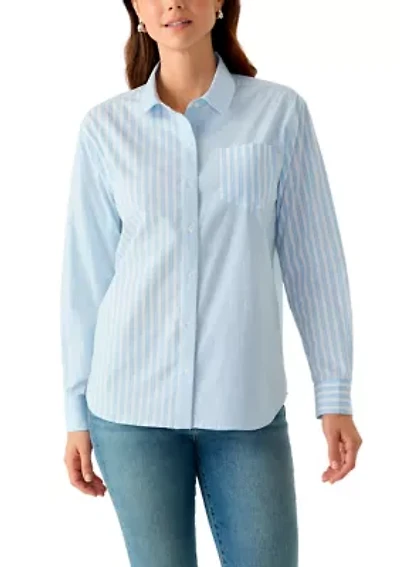 Women's Yarn Dyed Button Front Shirt