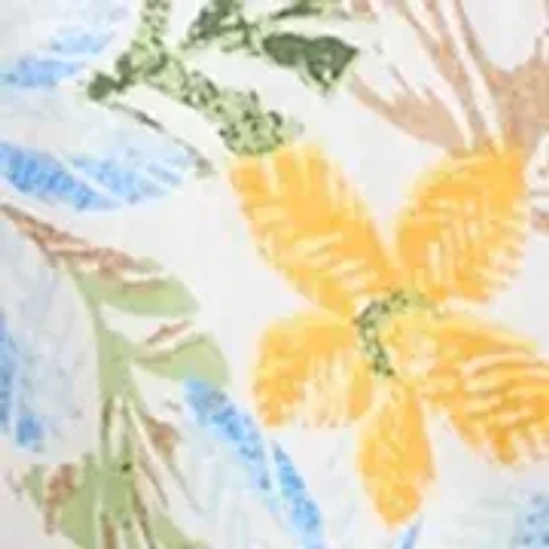 Women's Sleeveless Swing Split Neck Printed Top