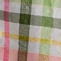 Women's 3/4 Sleeve Button Front Yarn Dyed Peasant Top