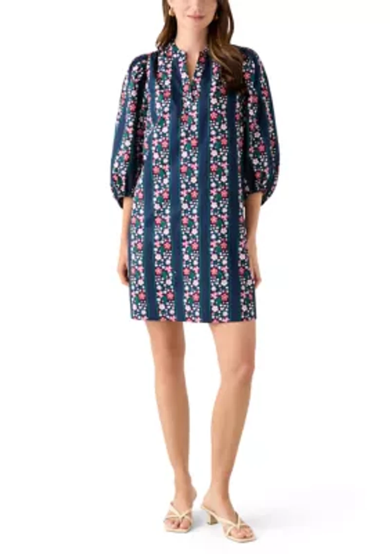 Women's Puff Sleeve Printed Dress