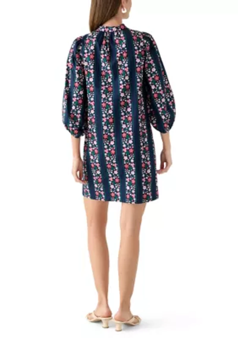 Women's Puff Sleeve Printed Dress