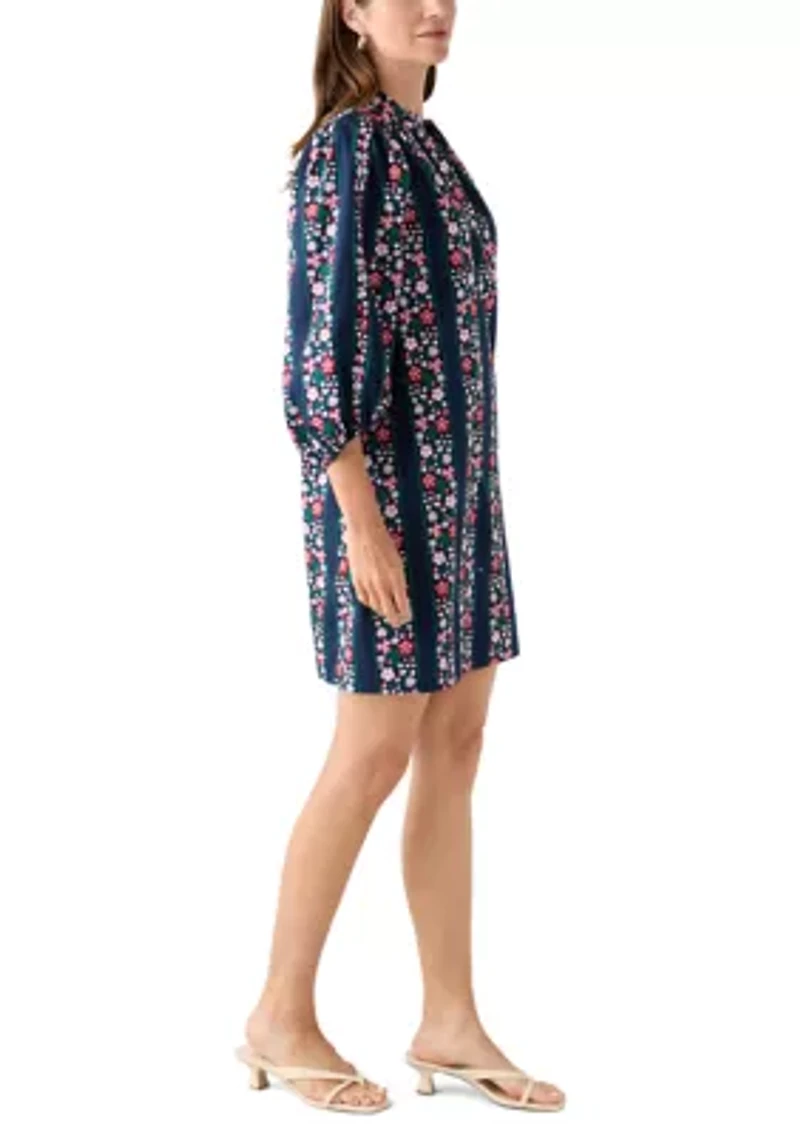 Women's Puff Sleeve Printed Dress