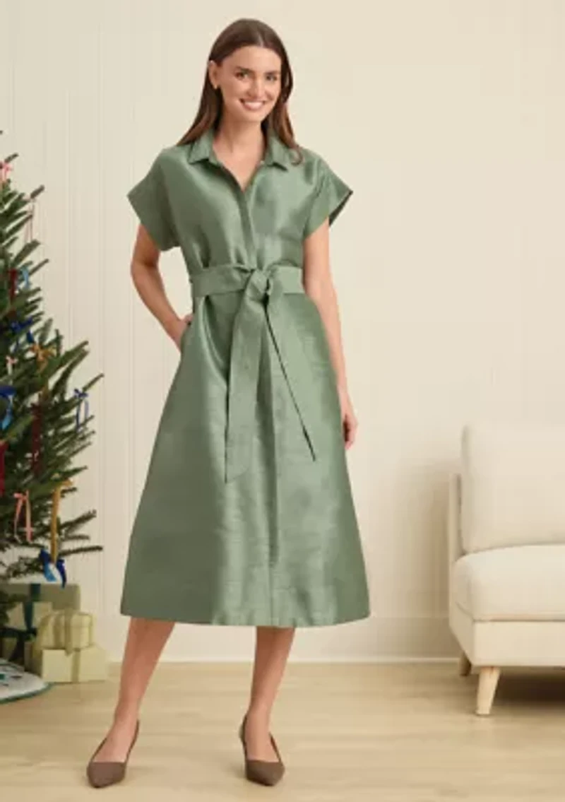 Sewing Down South x Crown & Ivy™ Sew Merry Midi Shirt Dress