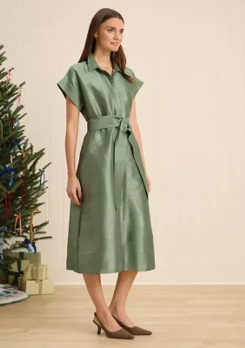Sewing Down South x Crown & Ivy™ Sew Merry Midi Shirt Dress