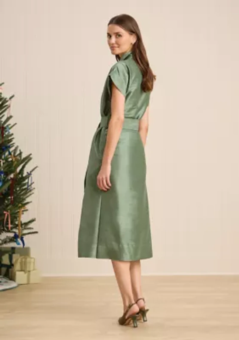 Sewing Down South x Crown & Ivy™ Sew Merry Midi Shirt Dress