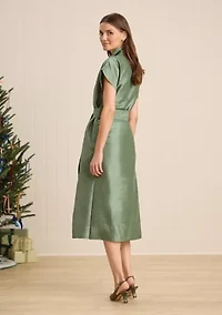 Sewing Down South x Crown & Ivy™ Sew Merry Midi Shirt Dress