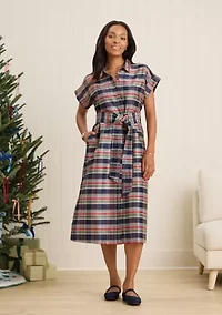 Sewing Down South x Crown & Ivy™ Sew Merry Midi Shirt Dress