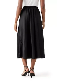 Women's Satin Midi Skirt
