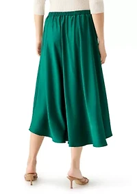 Women's Satin Midi Skirt