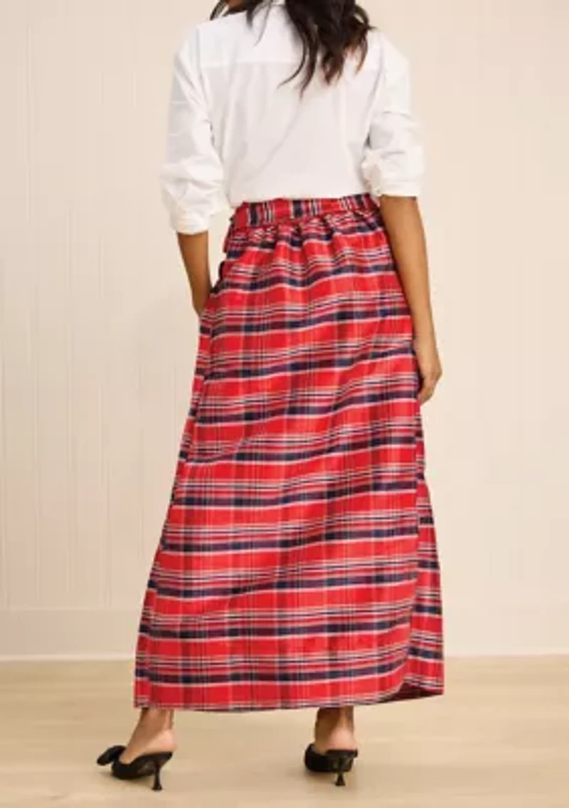Sewing Down South x Crown & Ivy™ Sew Merry Pleated Maxi Skirt