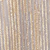 Women's 3/4 Puff Sleeve Split Neck Metallic Top