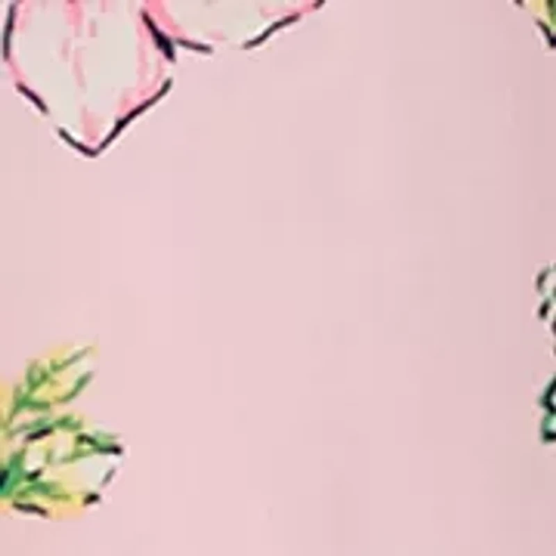 Women's 3/4 Sleeve Top with Shirred Shoulders and Print