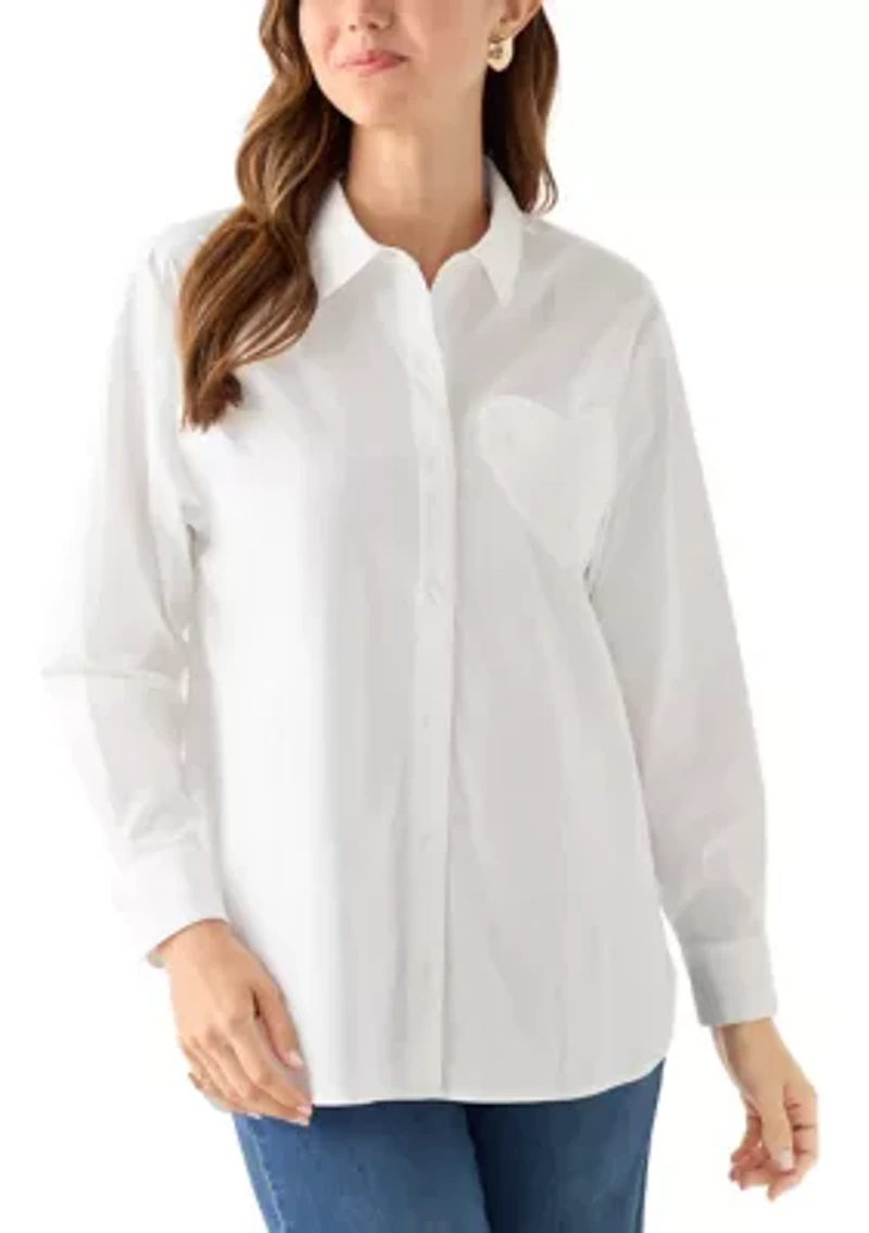 Women's Heart Embellished Tunic Top