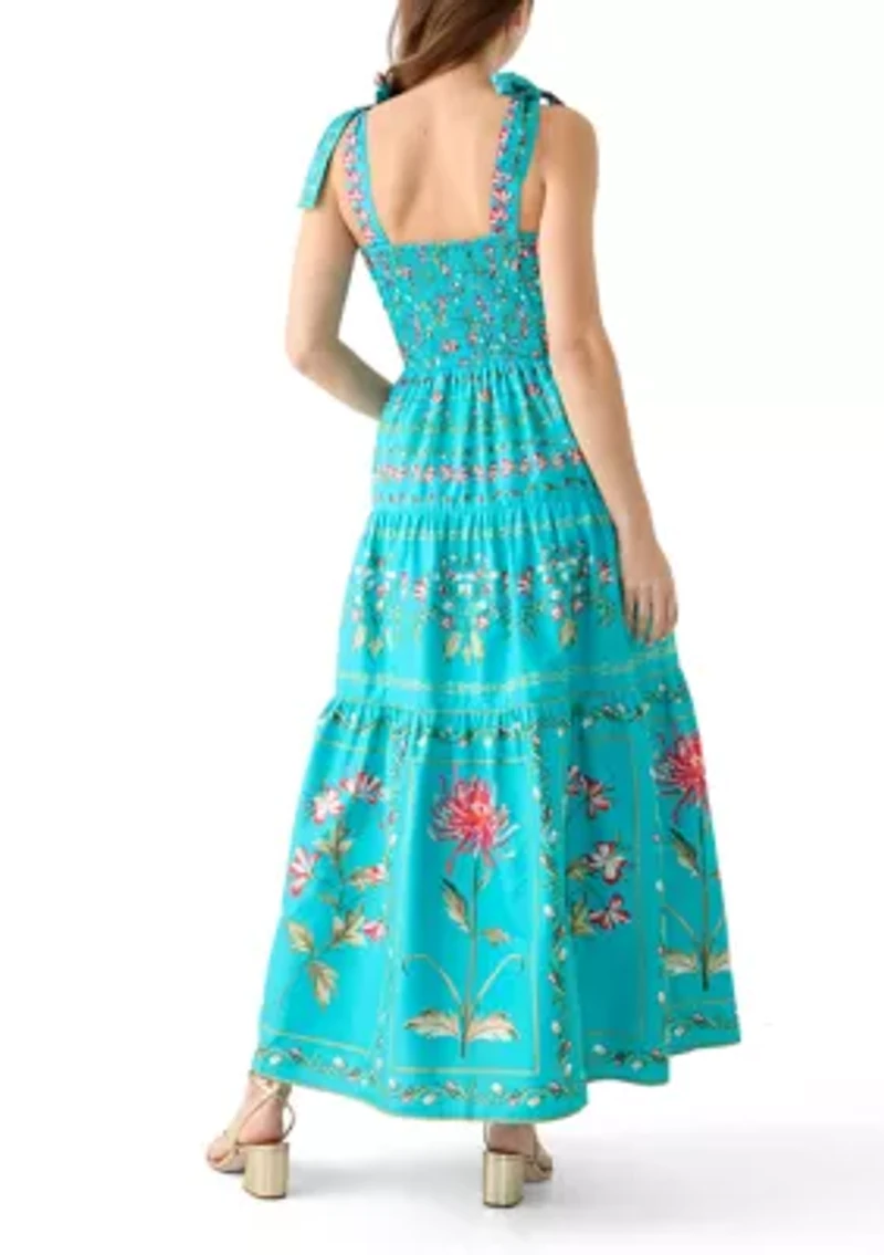 Women's Sleeveless Printed Maxi Dress