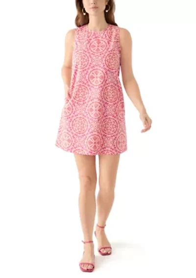 Women's Sleeveless Straight Printed Dress