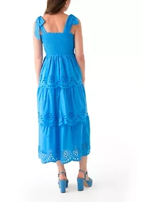 Women's Sleeveless Smock Dress