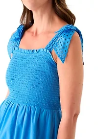 Women's Sleeveless Smock Dress