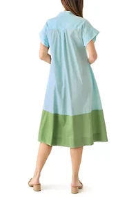 Women's Short Sleeve Dolman Straight Dress