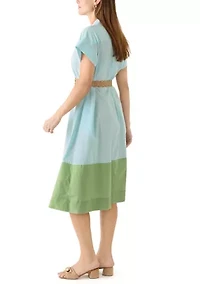 Women's Short Sleeve Dolman Straight Dress